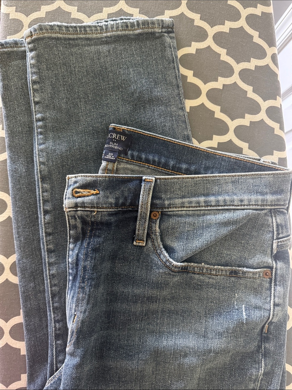 J. Crew Boyfriend Jeans in Medium Blue Wash